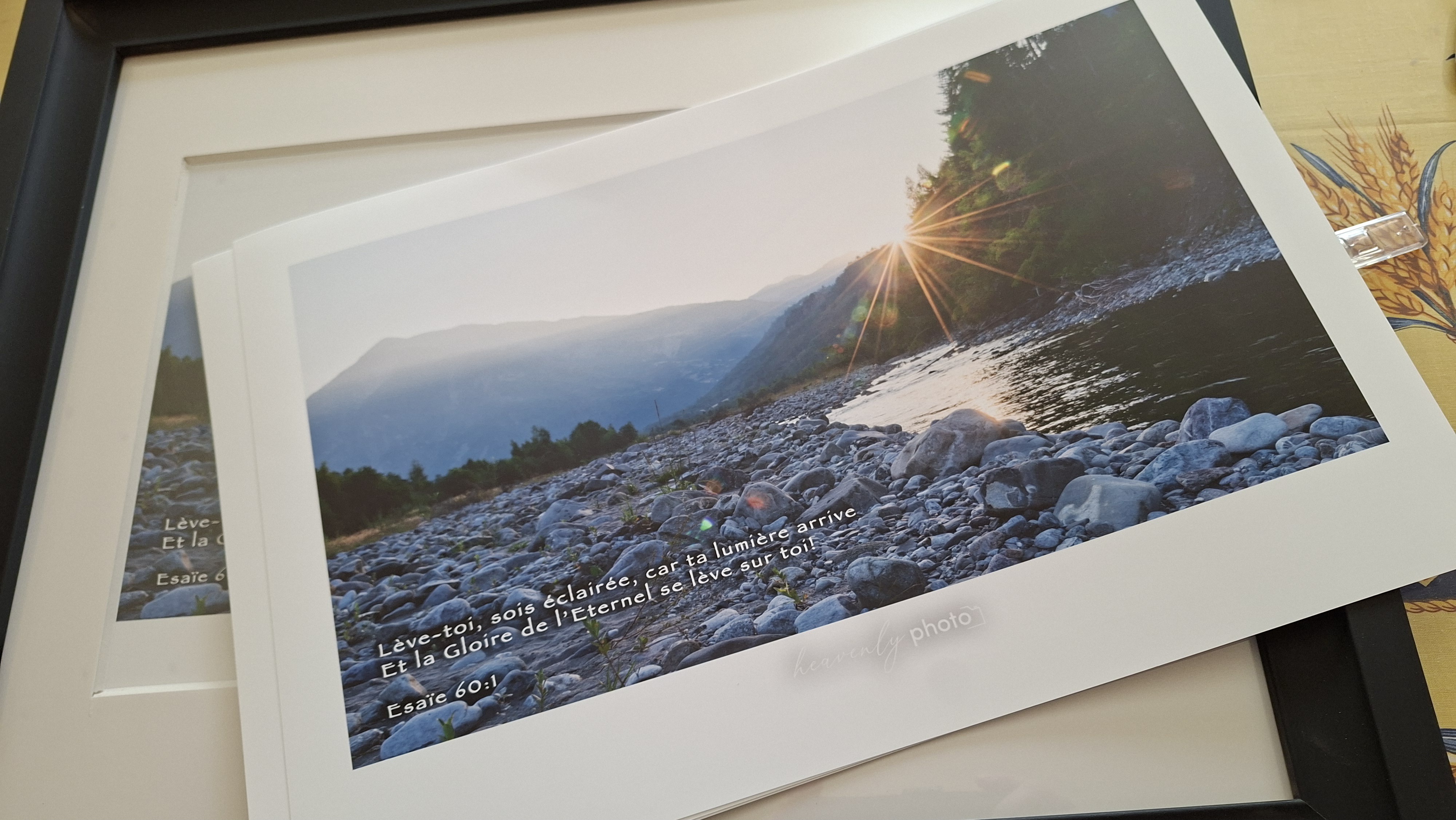 Service d'encadrement de photographies